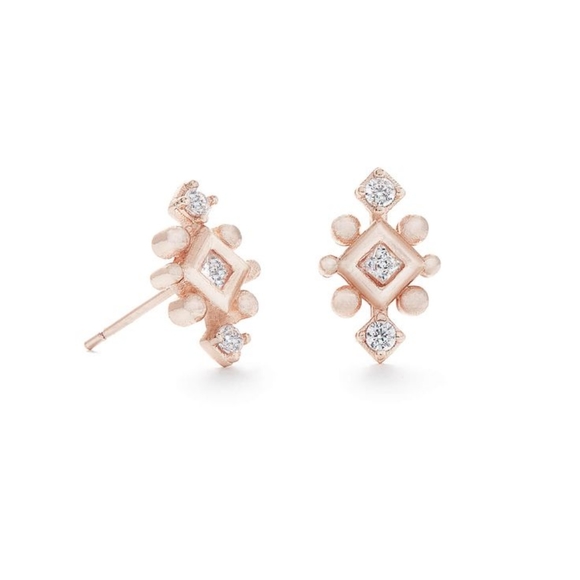 NEW Kendra Scott Tilda Stud Earrings in Rose Gold - Picture 3 of 8
